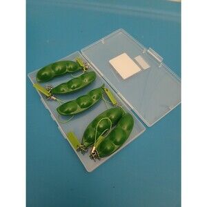 Peas in a pod keychain Lot of 5! Fidget toy/ stress relief. So cute!